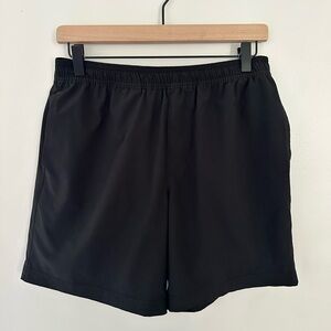 chubbies Black Athletic Shorts with Elastic Waistband